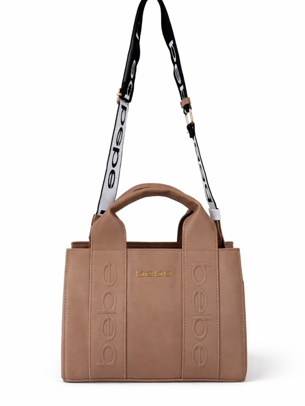 Bebe Beige Tote Bag